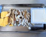キノコと豆富の味噌汁作り方1写真