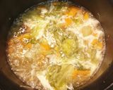 おうどん入り野菜スープ作り方4写真