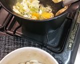 おうどん入り野菜スープ作り方6写真