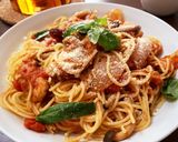 フライパンで♪鶏むね肉のトマト煮込み✨作り方6写真