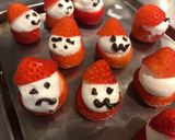 シフォンロールケーキとイチゴのサンタ作り方13写真
