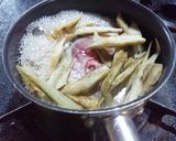 体の中から温かい！　鯉こく（鯉のみそ汁）作り方2写真