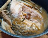 体の中から温かい！　鯉こく（鯉のみそ汁）作り方3写真