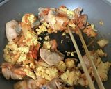 鮭と卵のキムチ炒め作り方3写真