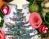 フルーツの花園☆クリスマスリースサラダ作り方4写真