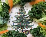 フルーツの花園☆クリスマスリースサラダ作り方8写真