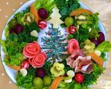 フルーツの花園☆クリスマスリースサラダ作り方9写真