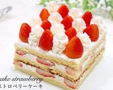 ナッペ不要！簡単スクエアケーキ作り方1写真