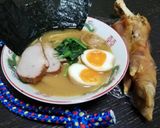 生ハム原木の骨で！ 本格とんこつラーメン作り方15写真
