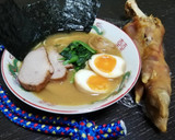 生ハム原木の骨で！ 本格とんこつラーメン作り方15写真