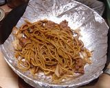鉄板で作ったお店の味に近いソース焼きそば作り方25写真