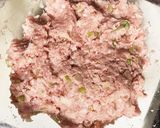 蓮根と豚ひき肉の蒸し中国の家庭料理作り方6写真