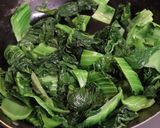 フライパンで簡単♪高菜と豆腐の炒め煮作り方1写真