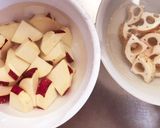 さつまいもと豚肉の粒マスタード炒め作り方1写真