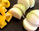さつまいもと豚肉の粒マスタード炒め作り方2写真