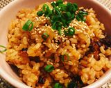 圧力鍋　もちもち玄米　ツナの炊き込みご飯作り方7写真