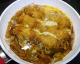 簡単！カキフライ丼☆とろとろ玉葱作り方4写真