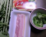 大根の葉とベーコンの温かクリームシチュー作り方1写真