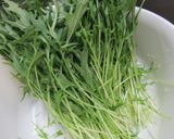 定番！水菜の醤油炒め♪めっけ作り方1写真