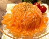 生サーモンの☆華やかドーム型サラダ作り方5写真