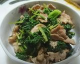 大根葉と豚こまのごま油炒め作り方6写真