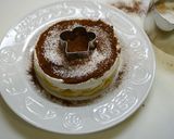 簡単！バナナチョコ生クリーム☆小麦粉不要作り方3写真