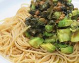 腸活パスタ：ワカメ納豆アボカド全粒粉Ｐで作り方9写真