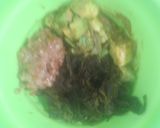 腸活パスタ：ワカメ納豆アボカド全粒粉Ｐで作り方5写真
