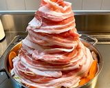モヤシでOK肉タワー鍋トマトチーズ味作り方3写真