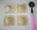 春巻きの皮で作る☆簡単ラビオリ作り方4写真