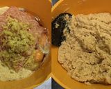 春菊となめこと鶏団子の生姜海鮮スープ作り方2写真