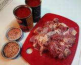 鶏もものトマトオニオンソース煮込み作り方1写真