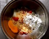 粉少なめ、米粉のお好み焼き作り方2写真