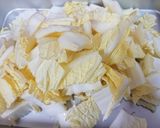 簡単！豚バラ白菜の鶏ガラ醤油餡掛け作り方2写真