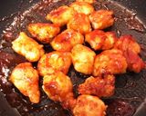 揚げずに本格的、胸肉のヤンニョムチキン作り方9写真