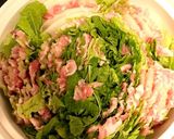 白菜と豚バラ肉としめじのミルフィーユ鍋作り方2写真