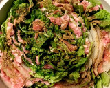 白菜と豚バラ肉としめじのミルフィーユ鍋作り方3写真