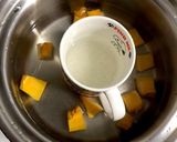 離乳食♡湯のみ粥と南瓜♡初期♡同時調理作り方2写真