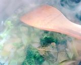 ブロッコリーのポタージュ　人参を散らして作り方5写真