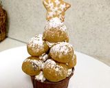 雪降るプチシュー☆クリスマスケーキ作り方6写真
