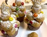 雪降るプチシュー☆クリスマスケーキ作り方7写真