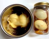 簡単♪ピリ辛煮卵と甘辛煮卵作り方5写真