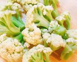 食感も美味しい♡カリフラワーの酢味噌和え作り方1写真