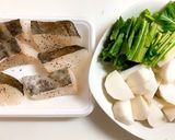 にんにく香る♪タラとかぶのトマトソース煮作り方1写真