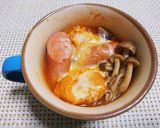 レンチン調理！白菜のトマトスープ作り方5写真