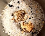 乾燥ハナビラタケの薬膳粥作り方1写真
