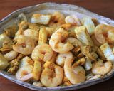 ルー不使用、体にやさしいシーフードカレー作り方1写真