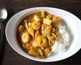 ルー不使用、体にやさしいシーフードカレー作り方6写真