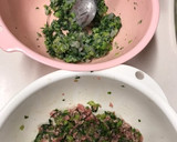 小松菜で2種のすーぷギョーザ。作り方2写真