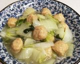 ★白菜とミートボール♡簡単煮物作り方4写真